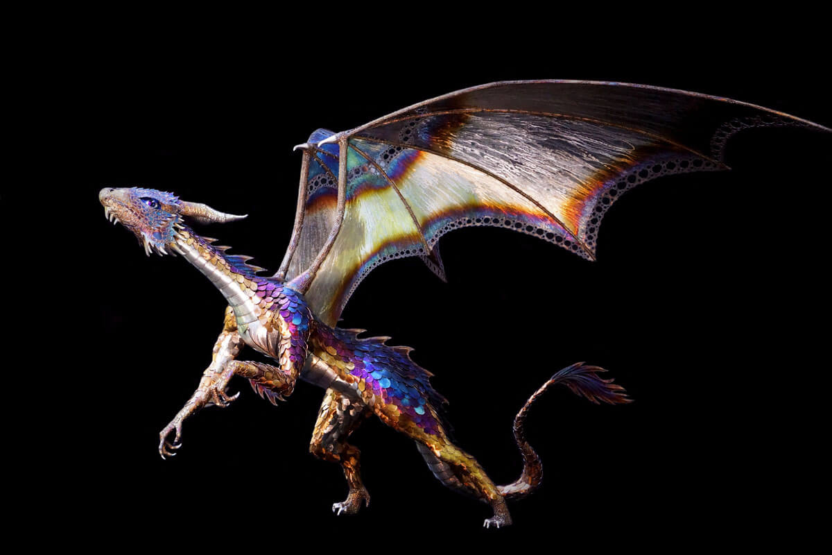 Metal Sculpture Dragon